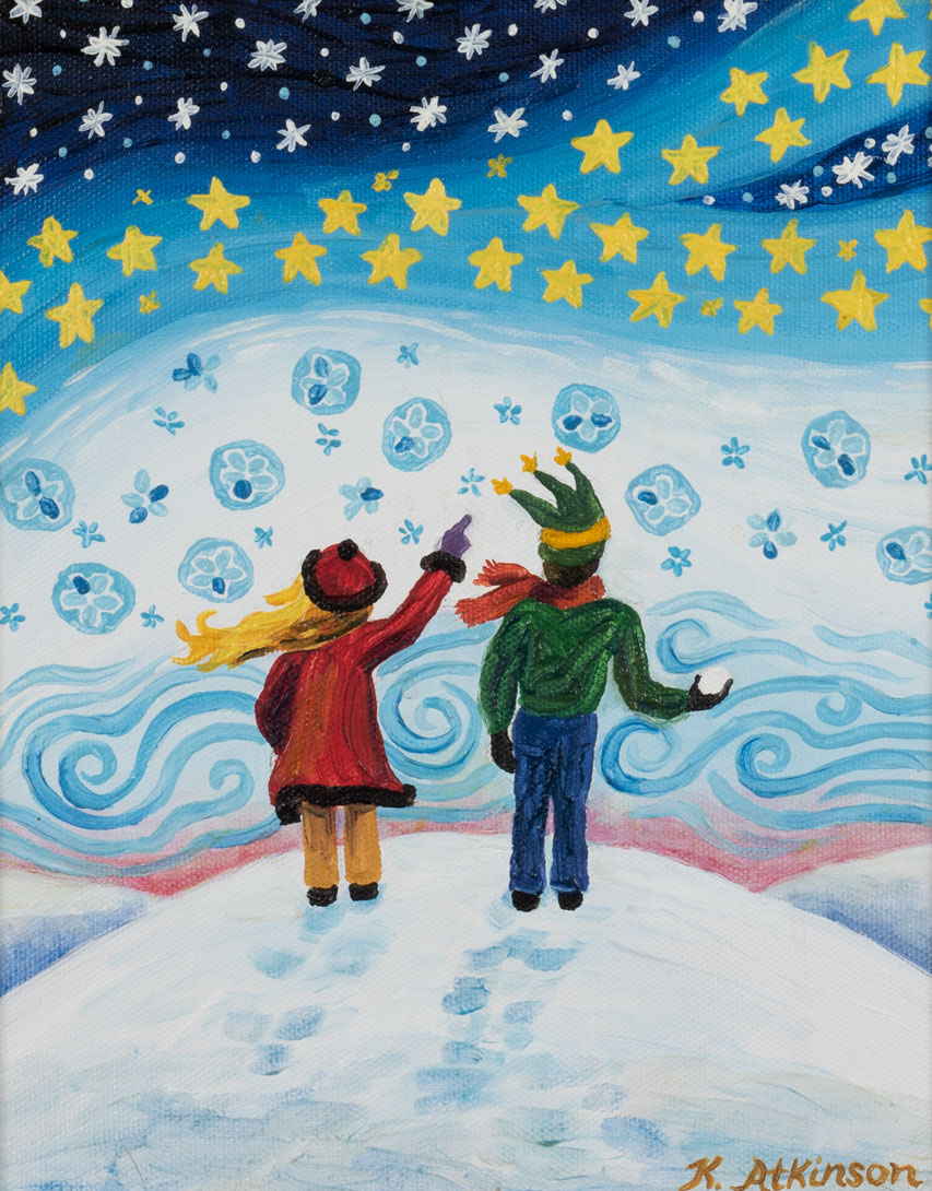 children-on-hill-with-snowball